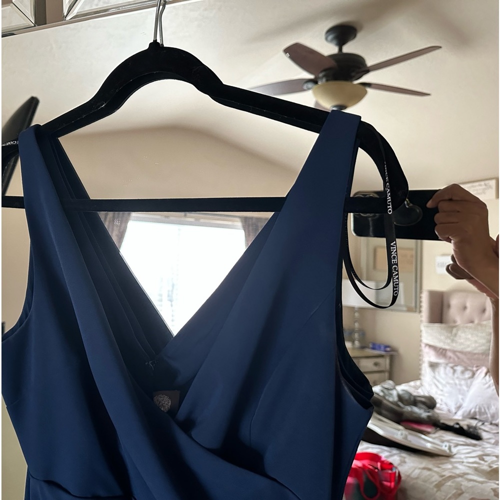 This is a Vince Camuto blue long dress
